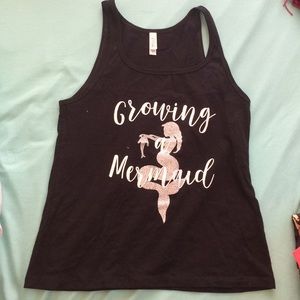 Maternity tank "growing a mermaid"